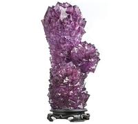 Amethyst Crystal Rock, Real Amethyst Stone, Purple Crystals and Stones, Amathesis Crystal Cluster, Amatista Piedra, Cuarzos Originales De Energia Y Piedras,20cm