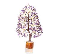 "Amethyst Crystal Tree of Life Purple Gemstone Chakra Healing Crystals Tree for Home Decor Spiritual & Room Decor Present Gift for Women birthday gifts for Mum House warming Present, 10-12"""