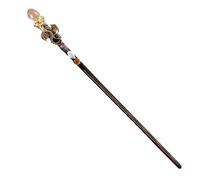 Amethyst Crystal Wand - Magic Crystal Stick, Fantasy Wand | Spell Casting Accessory For Kids, Adults, Pagan Decor, Halloween Dress-up, Mystic Theme Room Ornament, Events