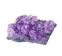 Amethyst Crystal - Wellness Support Brazilian quartzz Crystal | Vibrant Violet HUEE Purple Crystal | Calming Energy Natural Amethyst Custer for Meditation Aid, Home and Workplace