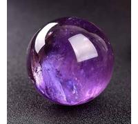 Amethyst Crystals and Stone Ball,Home Desktop Feng Shui Array Decoration,Purple,38~43mm