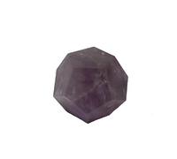 Amethyst Dodecahedron Gemstone Original Crystal Natural Authentic Good Luck Genuine Divine Holy Pious Metaphysical Size 20-40 Mm-B0CV3MY7DD