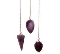 Amethyst Gemstone Magic Pendulum Set