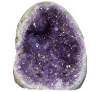 Amethyst Geode, Amethyst Crystal Rock, 300-400g Natural Geode, Positive Energy Crystals and Spiritual Stones for Car Office Home Decoration