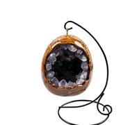 Amethyst Geode LED Night Light, Natural Crystal Lamp for Home Decor and Relaxation
