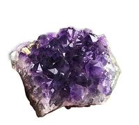 Amethyst Geode Quartz Cluster Crystal Ornaments (Size : 220-260g)