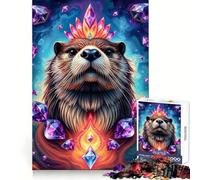 Amethyst Otter Stonimal Jigsaw 1000 Pieces for Teenagers Mind Power Quiet Enjoyment Uniform Edges Holiday Treat (50x75cm)