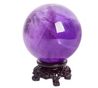 Amethyst Quartz Crystal Sphere Ball Stone with Stand Gift Base,amethyst-140mm Gemstone Stone
