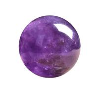 Amethyst Quartz Sphere Ball 40mm Polished Crystal Sphere Ball with Decorative Wooden Stand Feng Shui