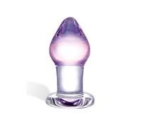 Amethyst Rain Glass Buttplug