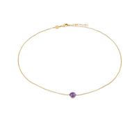 Amethyst stone necklace for women Sloya Aurora Violet 8x8 cm