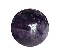 Amethyst Tumble 20-25mm Gemstone Crystal Ball Round Sphere Collection Pocket Palm Worry Stone,Purple,20~25mm Gemstone Stone