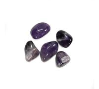 Amethyst Tumbled Gemstones Bulk - Bag of 5 | Hand Selected A-Grade | Polished Natural Gemstones for Displays, Personal Use, and Gifts!