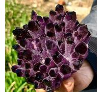 Amethyst Violet Ghost Phantom Quartz Crystal Cluster Pray Home Decor degaussing Ornaments (Size : 810-900g) Gemstone Stone