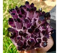 Amethyst Violet Ghost Phantom Quartz Crystal Cluster Pray Home Decor degaussing (Size : 300-400g)