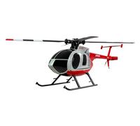 Amewi Hughes MD500 Helicopter Civil 4-Channel 6G RTF Red/Light Grey RC Remote Control