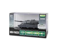 Amewi RC Leopard II Mini Tank with IR Battle Function Remote Controlled 1:72 RTR Children from 8 Years, Grey