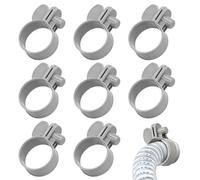 Amexo Pack of 8 Swimming Pool Hose Clips 32-38mm