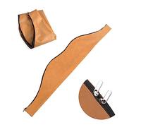 AMEYXGS 60inch Archery Traditional Bow Bag Longbow Case Leather Recurve Bow Case Hunting Recurve Bow Carry Bag Case for Outdoor Shooting Leather Bow Bag (Brown)