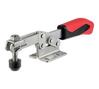 AMF 95141 "6830NI" Horizontal Acting Toggle Clamp with Horizontal Base, Silver/Red, Size 0