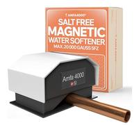 Amfa4000® Magnetic Salt-Free Water Softener - Whole House Descaler for Limescale Prevention - Maintenance-Free, Easy DIY Installation