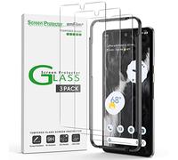 amFilm (3 Pack) Compatible with Google Pixel 7 Tempered Glass Screen Protector, 0.26mm Thickness HD Clear, Anti-Scratch Bubbles-Free
