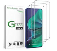 amFilm 3 Pack Compatible with Motorola Moto G Stylus 2025 5G 6.7" Screen Protector Tempered Glass with Easy Installation Handles, HD Clear, Anti-Scratch Bubble-Free (ST25-6.7'')
