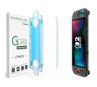 amFilm Auto-Alignment OneTouch for Nintendo Switch 2 Screen Protector 2025 | Tempered Glass Accessories, 30s Installation, Bubble Free, Scratch & Drop Resistant, Touch Sensitive, 7.9'' clear [2 Pack]