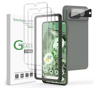 amFilm for Google Pixel 8 Screen Protector Tempered Glass
