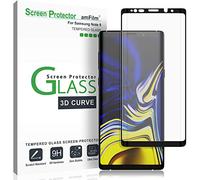 amFilm Galaxy Note 9 Screen Protector Glass, Full Cover (3D Curved) Tempered Glass Screen Protector with Dot Matrix for Samsung Galaxy Note 9 (Black)