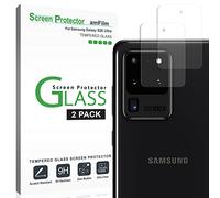 amFilm Galaxy S20 Ultra Back Camera Protector (2 Pack), Tempered Glass Film Screen Protector for Rear Camera Lens of Samsung Galaxy S20 Ultra (2020)