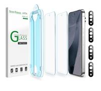 amFilm OneTouch for Google Pixel 11 Pro/ 11 Screen Protector Tempered Glass | 6.3” Auto-Alignment, 30s Install, Bubble Free, Scratch & Drop Protection, HD, Camera Lens Protector[2+4 Pack] (11/11P-6.3'')