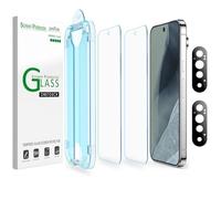 amFilm OneTouch for Google Pixel 11 Pro XL Screen Protector Tempered Glass | 6.8” Auto-Alignment, 30s Install, Bubble Free, Scratch & Drop Protection, HD, Camera Lens Protector[2+2 Pack] (11PXL-6.8'')