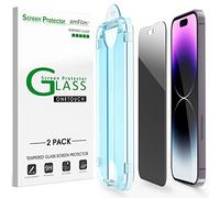 amFilm OneTouch for iPhone 14 Pro 6.1" 2022 Privacy Screen Protector | 30s Auto-Alignment, Bubble Free, Tempered Glass, 28° Anti Spy, Shatterproof , 2 Pack