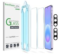 amFilm OneTouch for Samsung Galaxy A57 6.7" Screen Protector Tempered Glass | Auto-Alignment, 30s Install, Bubble Free, Scratch & Drop Protection, HD Clear, Camera Lens Protector, 2+2 Pack (A57-6.7'')