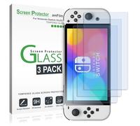 amFilm Tempered Glass Screen Protector for Nintendo Switch OLED 7.0" 2021 (3-Pack)