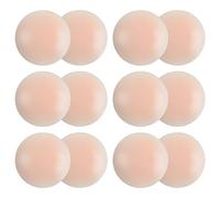 AMFLOWER Nipple Covers, Invisible Nipple Covers for Women, Nipple Pasties Reusable Pasties Nipple Covers Pack, Pink, A-D