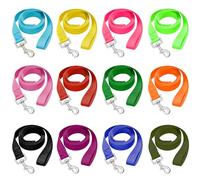 AMFOSNEL 24 Pcs Dog Leashes for Small Medium Large Dogs, 6FT Lead Short Dog Leash with Swivel Hook for Walking, Training, Hiking, Rescues, Grooming, Shelter, Outdoor