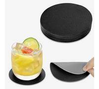 AMFUN 15PCS Leather Coasters,Outdoor Coasters,Non-Slip Cup Mats for Coffee Beer Mug Wine Glass Bottle Home and Bar-Pink & Gray
