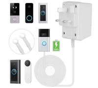 AMFUN 24V 500mA Doorbell Transformer,Visual Doorbell AC Power Adapter, Compatible for Most Versions of Ring Doorbell and Thermostat with 8M (315") Long Cable