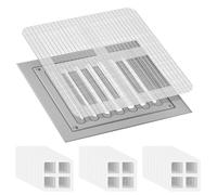 AMFUN 30PCS Disposable Shower Drain Hair Catcher, Shower Drain Cover, Waterproof Adhesive Anti-blocking Drain Strainer Sticker, 110mm Round for Bathroom, Kitchen, Bathtub, Kitchen Sink