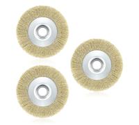AMFUN 3PC Replacement Wire Brush, Joint Cleaning Metal Brush, Wire Wheel Brush for Ryobi Patio Cleaner, for Patio, Block Paving