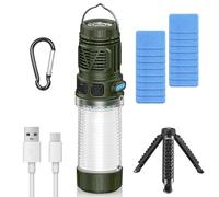 AMFUN 4000mAh Rechargeable Tiny Mosquito Repeller with Stand, Portable Mosquito Repellent Light with 18PCS Mosquito Repellent Tablets, 6 Lighting Modes Magnetic Design Camping Lamp, IPX4 Waterproof