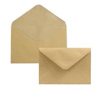 AMFUN 55 Pack Kraft Envelopes, Invitation Envelopes, Vintage Brown Self Seal Envelopes, Gift Card Envelopes, Premium Envelopes for Weddings, Business, Invitation, Greeting Cards, 175mm*125mm