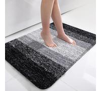AMFUN 60 x 90 cm Door Mat Indoor, Super Absorbent Doormats,Machine Washable Floor Mats,Dirt Trapper Door Mat,Non-slip Dog Door Mat,Entry Rug for Front Door,Back Door(Splicing-Gray)