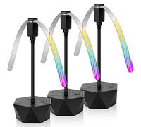 AMFUN Automatic Bugs Repellent Fan - 3PCS Soft Blades Electric Fly Fans for Restaurants, Picnic, BBQ, Camping