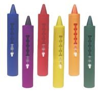AMFUN Baby Bath Crayons, 6 Pack of Non-Toxic Crayon Pens for Draw, Scribble,Develop Creativity,Imagination and Make Bath Time Fun,Easy Washable Wipe Clean, Shower Toys, Perfect for Toddlers Ages 3+