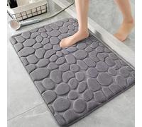 AMFUN Bath Mat 40 x 60 cm,Soft & Comfortable Bath Rug Foot Mat,Super Water Absorption,Non-Slip, Machine Washable Shower Mats for Home & Bathroom Floors