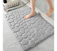 AMFUN Bath Mat 40 x 60 cm,Soft & Comfortable Bath Rug Foot Mat,Super Water Absorption,Non-Slip, Machine Washable Shower Mats for Home & Bathroom Floors