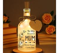 AMFUN Mason Jar Night Light -Gifts for Mum on Her Birthday,Mason Jars LED Bottle Decorative Light Mum Birthday Gifts for Nanny Friends Wife,Christmas,Mother's Day,Birthdays Gifted